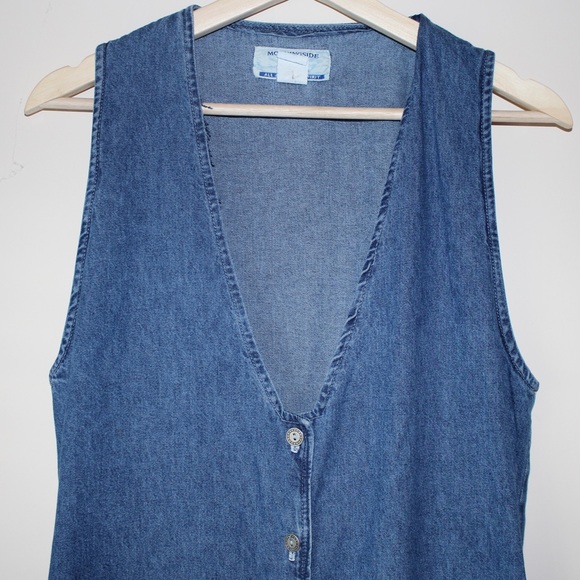 Vintage button up jean dress - Picture 4 of 7